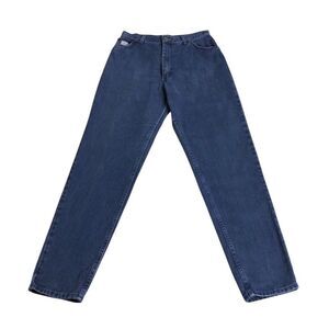 Vintage Wrangler Jeans Womens 12 Blue Denim Western Distressed High Rise Y2K 90s